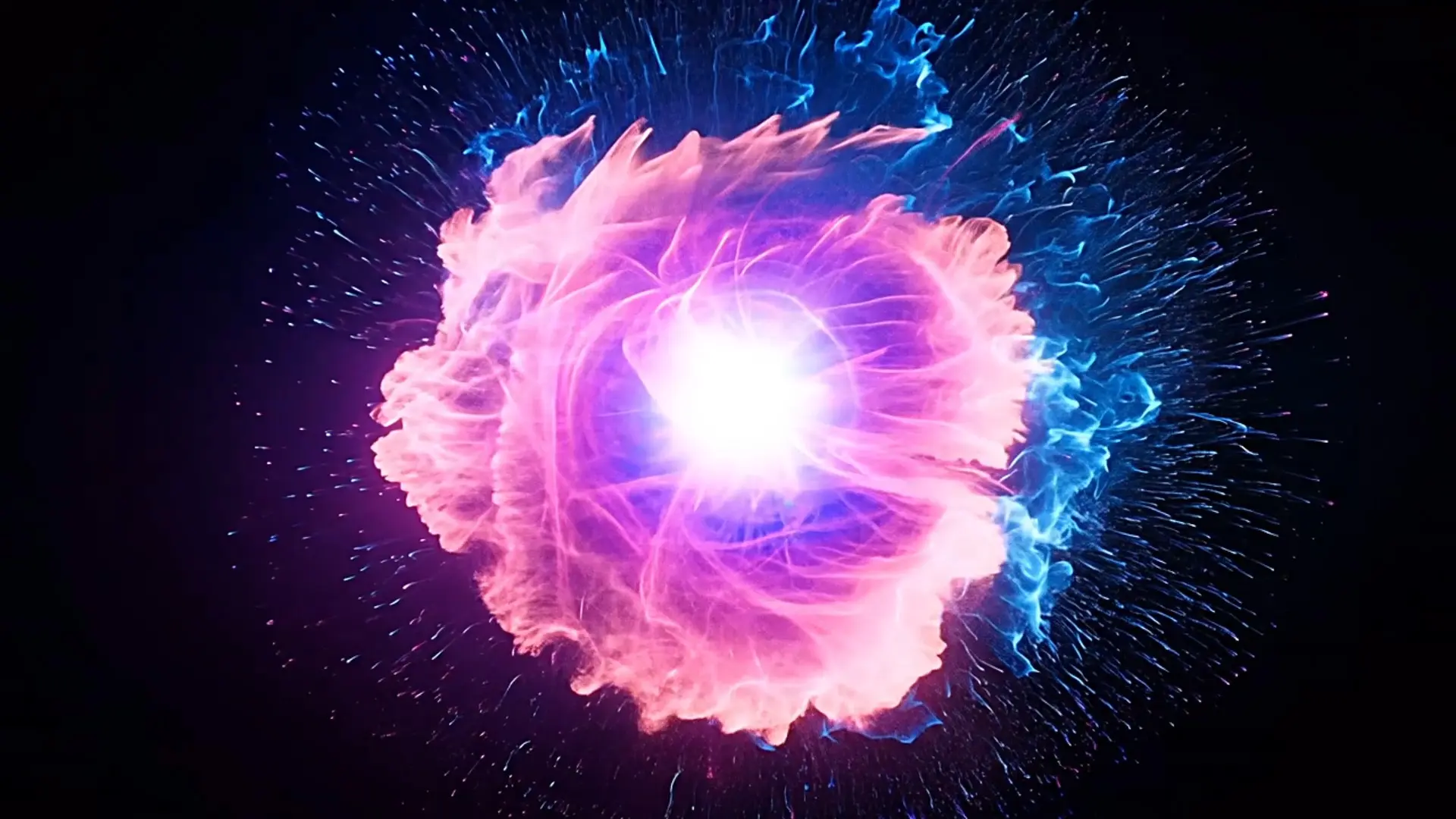 Vivid Nebula Burst Overlay for Logo Animation